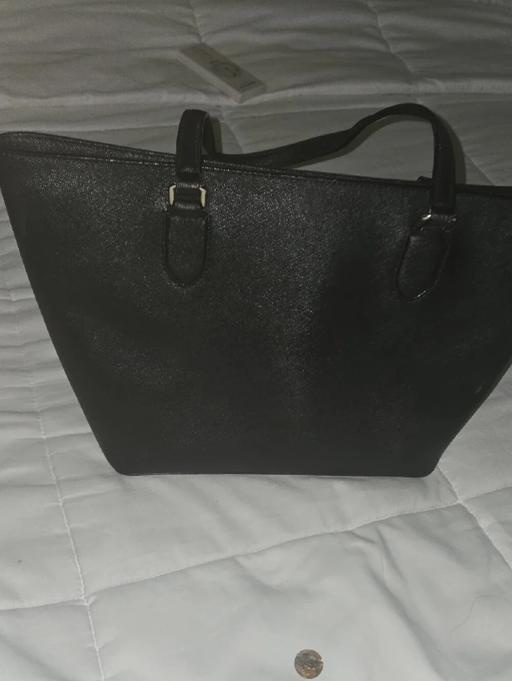 kate spade Black Saffiano Leather Tote